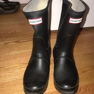 Short Black Hunter Boots - Size 7